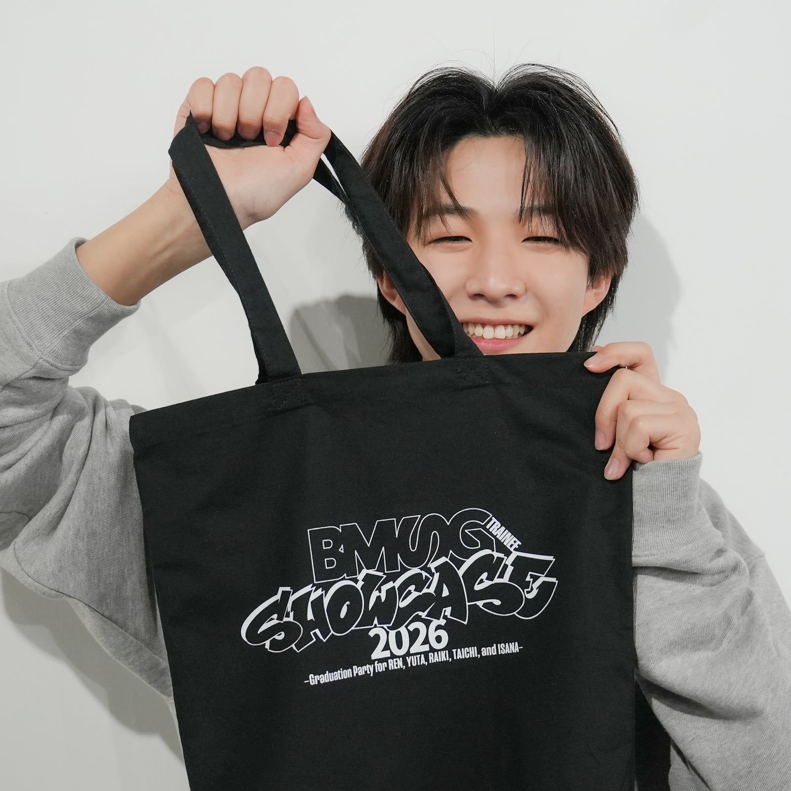 BMSG ブラック トートバッグ BMSG TRAINEE SHOWCASE 2026] テイクアウトバッグ