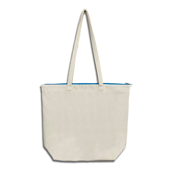 BMSG logo zip tote bag (aqua)