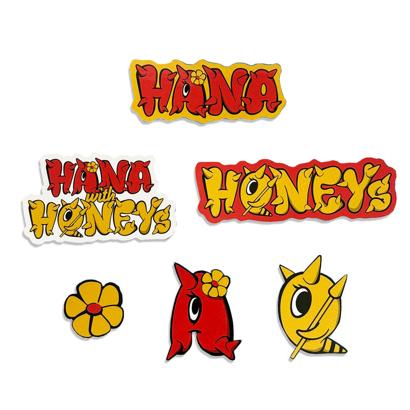 "HANA with HONEYs" ステッカーセット【10月中旬より発送予定】