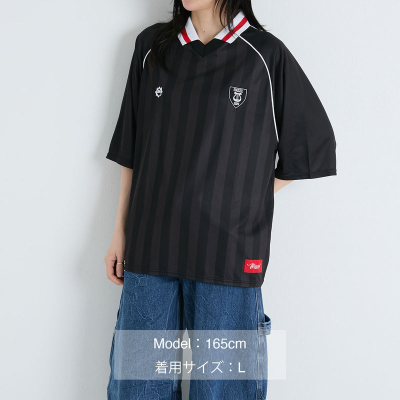 【新品未使用】MAZZEL サッカーシャツ Lサイズ Shall we hit the Banquet?] MAZZELサッカーシャツ【2026年7月上旬より