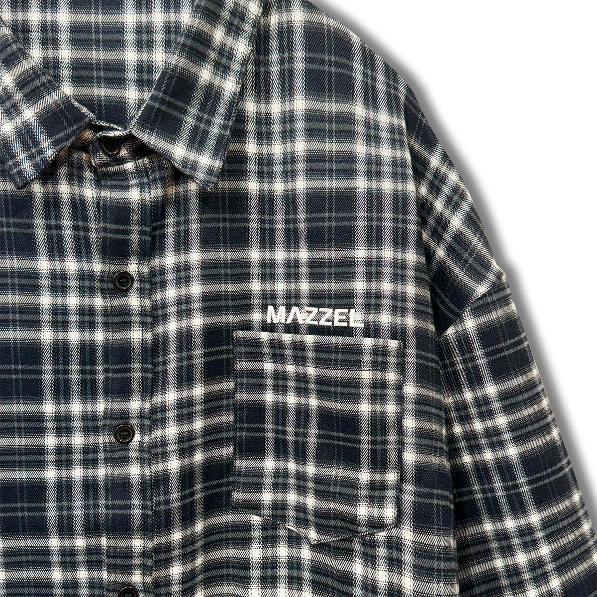 MAZZEL  Straight Flush チェックシャツ M MAZZEL “Royal Straight Flush