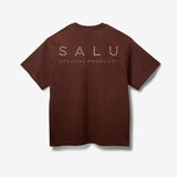 SALU - 圖案 T 卹“In My Yours”棕色