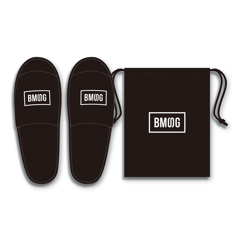 BMSG logo folding slippers