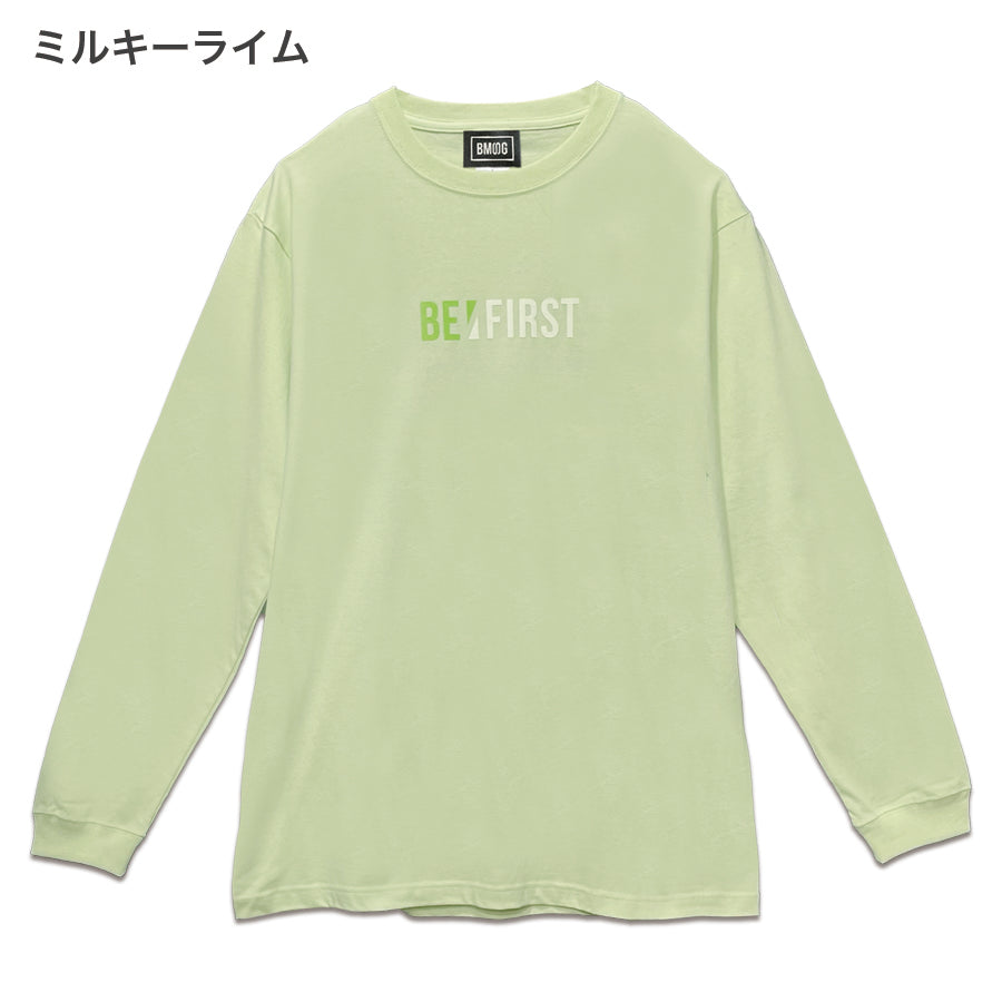 ビジネスバック BE:FIRSTカラーロゴロングスリーブTシャツ白L ホワイト